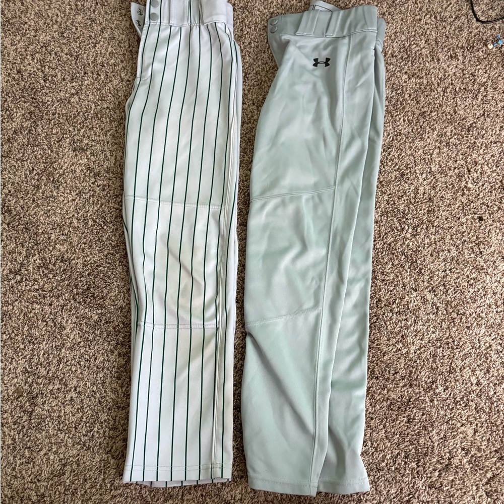 Under Armour and BSN Gray Baseball Pants Youth L